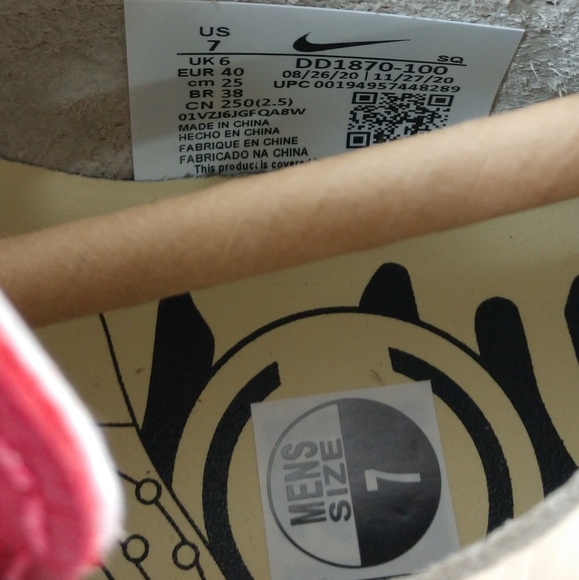 Nike Air Max 1 x CLOT Kiss Of Death Red Orange Blaze Sneakers - Picture 13 of 15